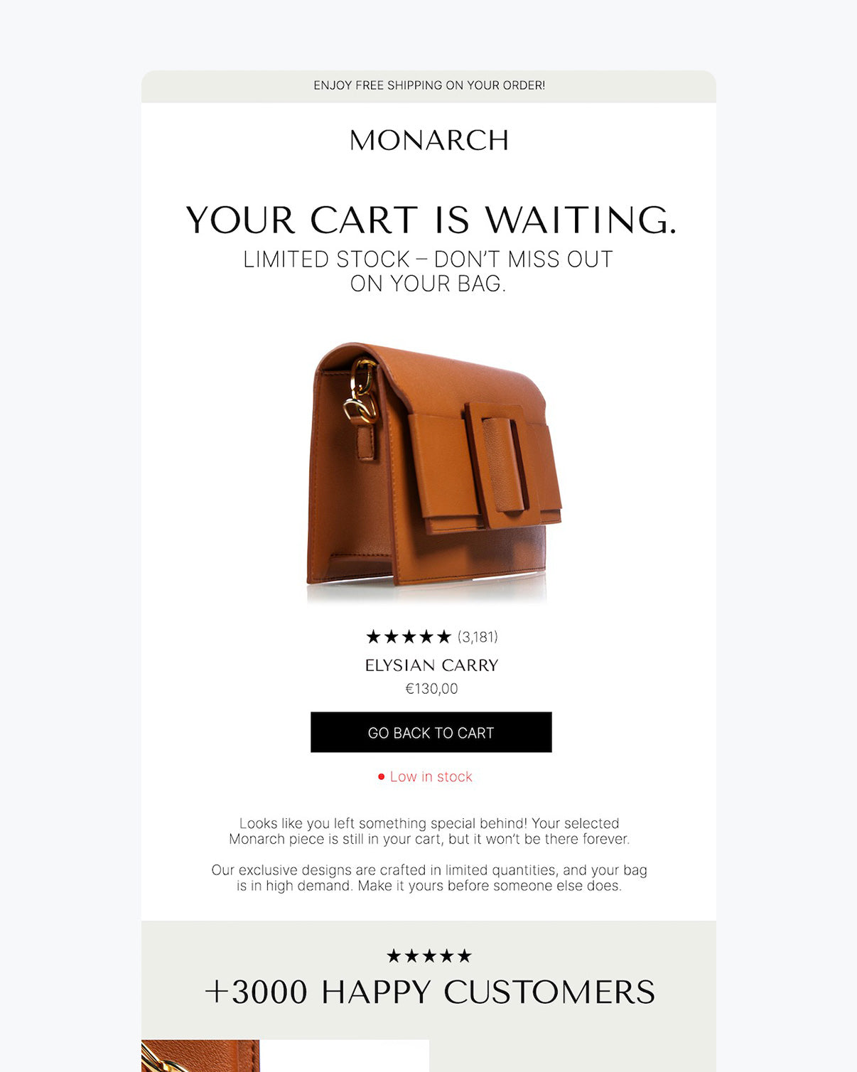 Abandoned Cart E-Mail Template